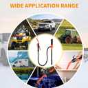 Portable Power Battery Pump, Battery Operated Electric Siphon Pump Water Transfer Pump, Easy to Use Manual Portable 2.4GPM Pump and on-Spill Design Diesel, Water, Fuel Transfer Pump