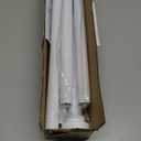 White Shower Curtain Rod Adjustable 43-78 inch, 1"Diameter Spring Tension Curtain Rod No Drill, Anti-Rust Non-Slip Shower Rod, White Shower Rod for Bathroom Tension