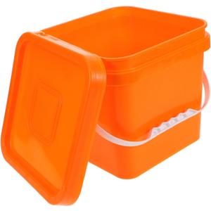 Plastic Paint Bucket with Handle Reusable Storage Container for Oil and Water-Based Paints Compact Design for Easy Cleaning and Versatile Use Home and Arts Crafts