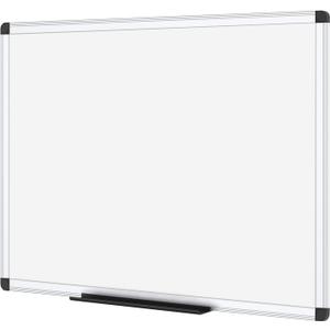 VIZ-PRO Magnetic Whiteboard/Dry Erase Board, 48 X 36 Inches, Silver Aluminium Frame