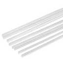 Clear Acrylic Round Rod Standard Plexiglas PMMA Bar Tolerance for DIY 4mm Diameter 250mm Height 4Pcs