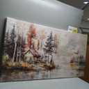 JUDASJART Large Wall Art For Kitchen Wall Decor For Living Room Dining Room Decorations Still Life Pictures Forest Hut Painting Artwork Ready To Hang Bar Wall Posters Home Decor 30"x60"