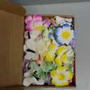 ROYHOO 60PCS Frangipani Artificial Foam Hair Clips for Bridal, Wedding, Luau, Beach, Tropical Party Decorations