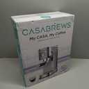 CASABREWS CM5418 Espresso Machine 20 Bar, Compact Espresso Maker with Steam Milk Frother, Stainless Steel Coffee Machine with 34oz Removable Water Tank for Cappuccino, Gift for Women or Men, Silver