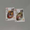 Gigwi Interactive Cat Toy Moving Mouse, Automatic Cat Toy Mice Electronic with Furry Tail, Squeaky Cat Toys for Indoor Cats/Outdoor Exercise (Orange Ear), Pack of 2 