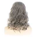 Baruisi Curly Wavy Brown Wigs for Women Medium Long Synthetic Modern Cosplay Hair Wig,Mixed Brown