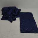 Bencailor 12  Pcs Satin Table Runner Bulk 12 x 108 Inches Long Table Runners Bright Smooth Fabric Tablecloth for Wedding Banquet Birthday Fall Halloween Christmas Party Decorations (Navy Blue)