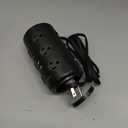 Tower Power Strip with Night Light, PD20W USB C Power Strip Tower with Multiple Outlets, 12 Outlets, 5 USB Ports (3 USB-C), 6FT Extension Cord Desk Charging Station for Home, Office, Dorm Essentials, Black