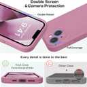 Vooii Compatible with iPhone 13 Case, Liquid Silicone Upgrade [Camera Protection] [Soft Anti-Scratch Microfiber Lining] Shockproof Phone Case for iPhone 13 6.1 inch - Lavender Purple