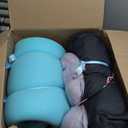 EHEYCIGA Orthopedic Dog Bed for Large Sized Dog, 41x27x7.5 Inch Large Memory Foam Dog Couch Bed with Sides, Waterproof Liner & Washable Removable Cover, Bolster Pet Sofa, Purple