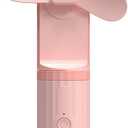 3-in-1 Portable Mini Fan, Power Bank & Flashlight, Ultra Lightweight Pocket Fan with 3 Speeds, 2000mAh USB Rechargeable for Travel/Camping/Outdoor, Gifts for Women & Kids (Pink)