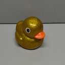 Honoson 6.89 Inch Giant Glitter Rubber Duck Big Glitter Rubber Duck Large Sparkly Duckling Bath Toy with Squeaky Sound for Summer Baby Shower Birthday Party Favor Gift(Gold)