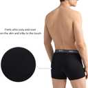 wirarpa Men's Underwear Micro Modal Trunks Soft Microfiber Boxer Briefs Size Small 4 Packs (S)