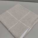 vctops Rustic Lattice Cotton Linen Decorative Throw Pillow Cover Embroidery Square Cushion Cover Pillowcase for Sofa Bedroom Couch (Plaid Coffee, 18"x18")