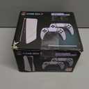 Wireless Emulator Retro Game Console, 4k,40000+ Video Games 128GB Built in 40+Emulators Plug and Play Video Game Console Support HDMI TV Output (Transparent White)