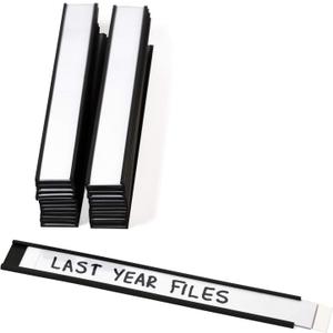 SmartSign Magnetic 'C' Channel Label Holders for Metal Racks and Shelves | 0.75" x 6" Pack of 25