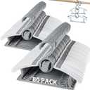 Kids Hangers 80 Pack Baby Hangers, Extendable & Adjustable Kid Hanger Non-Slip Plastic Baby Clothes Hanger for Kides Infant Child - Stackable Hangeres for Babys Clothes Grey Toddler Hangeres (Gray)
