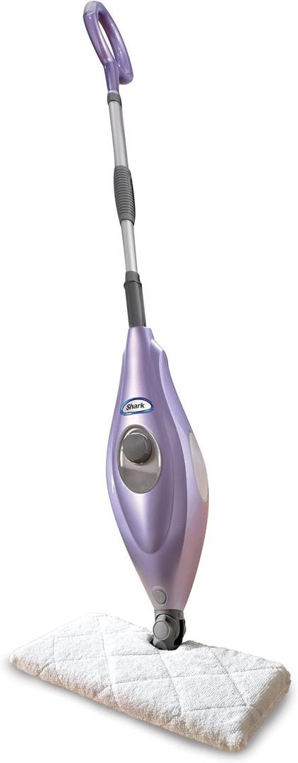 Shark Steam Pocket Mop with 2 Washable Double-sided Pads, Chemical-Free Cleaning, Swivel Steering, Lightweight, Steam Cleaner for sealed Hard Floors, Hardwood, Marble, Tile, Purple, S3501