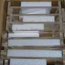 Acrylic Sign Holder 4x6, 16 Pack Clear Double Sided Clear Table Menu Vertical Display Stand Desktop Display Stand Paper Holder Table Sign Holder Suitable for Restaurants Office Store Show Fair