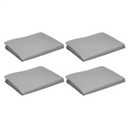 AmazonCommercial Waterproof Patio Table Covers,74 x 47 x 27.5 inches, Grey,4-Pack