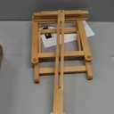 DJAR 25" Tabletop Easel for Painting, Adjustable Beech Wood Table Top Wooden Painting Easel, Portable Painting Display Drawing Stand for Teens, Adults, Students, Natural