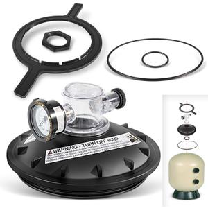 Replaces for 154856 8-1/2" Black Buttress Thread Closure Replacement Kit Fit for Triton Pool and Spa Filter R100, TR140, TR100C, TR140C, TR100C-3, TR140C-3