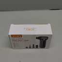 Electric Compressed Air Duster, 170000RPM High-Speed Cordless Air Blower with Rechargeable Battery for Keyboard, PC & Electronics Car Cleaning, Reusable Canned Air Alternative (Black Silver)