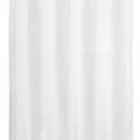 River Dream No Hook Long Shower Curtain or Liner Soft Microfiber - 75" Length Fabric Shower Curtain Liner Set, Machine Washable & Water Repellent, White, 71x77