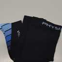 Physix Gear Compression Socks for Men & Women 20-30 mmhg Graduated Athletic for Running Nurses Shin Splints Flight Travel & Maternity Pregnancy - Boost Stamina Circulation & Recovery BLU XXL (1 Pair)