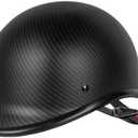 Yesmotor Vintage Motorcycle Half Helmet - Lightweight Low Profile Open-Face Half-Face Helmet – DOT Approved