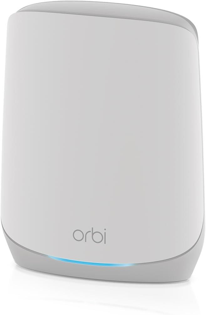 NETGEAR Orbi Whole Home Tri-Band Mesh WiFi 6 Add-on Satellite (RBS760) Works with Your Orbi WiFi 6 System - Adds Coverage up to 2,500 sq. ft. - AX5400 up to 5.4Gbps