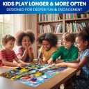 QUOKKA 100 Piece Puzzles for Kids Ages 4-6  4 Puzzles for Kids Ages 6-8  Search and Find Animals and Construction Vehicles Kid Activities for 8-10 yo  Toddler Learning Toy Game Gift for Boys 5-8