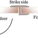 78" Shower Door Side Seal Strip for 1/4 inch Frameless Glass Shower Door Clear Polycarbonate