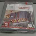 ZOBER Large Christmas Ornament Storage Box - Stores 128 3" Ornaments, With Dividers - Ornament Organizer Storage Box, Durable Christmas Containers Holder - Extra Pockets, Dual Zipper - Gray