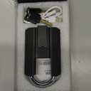 NexusLab Heavy Duty Smart Fingerprint Padlock with Key, IP67 Waterproof Bluetooth Outdoor Gate Lock, Anti-Theft App Control & Log Record, High Security Gym, Fence, Shed, Pool & Storage Unit Locks