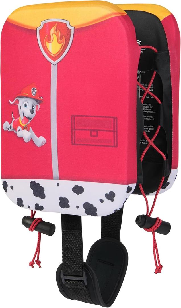 SwimWays Paw Patrol Power Swimr Outdoor Pool Swim Vest for Kids, Adjustable Kid Pool Float for Swim Training, Medium