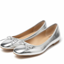 Premium Silver Finish: Chic metallic textured material that adds a modern touch to any outfit.