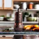 Generic Turkish Pepper Mill Grinder Refillable Spice 4.2"" Manual Crank Handle (Antique Copper), small