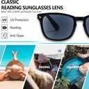 3 Pack Reader Sunglasses For Women Classic Retro Reading Sunglasses UV400 With Metal Hinge