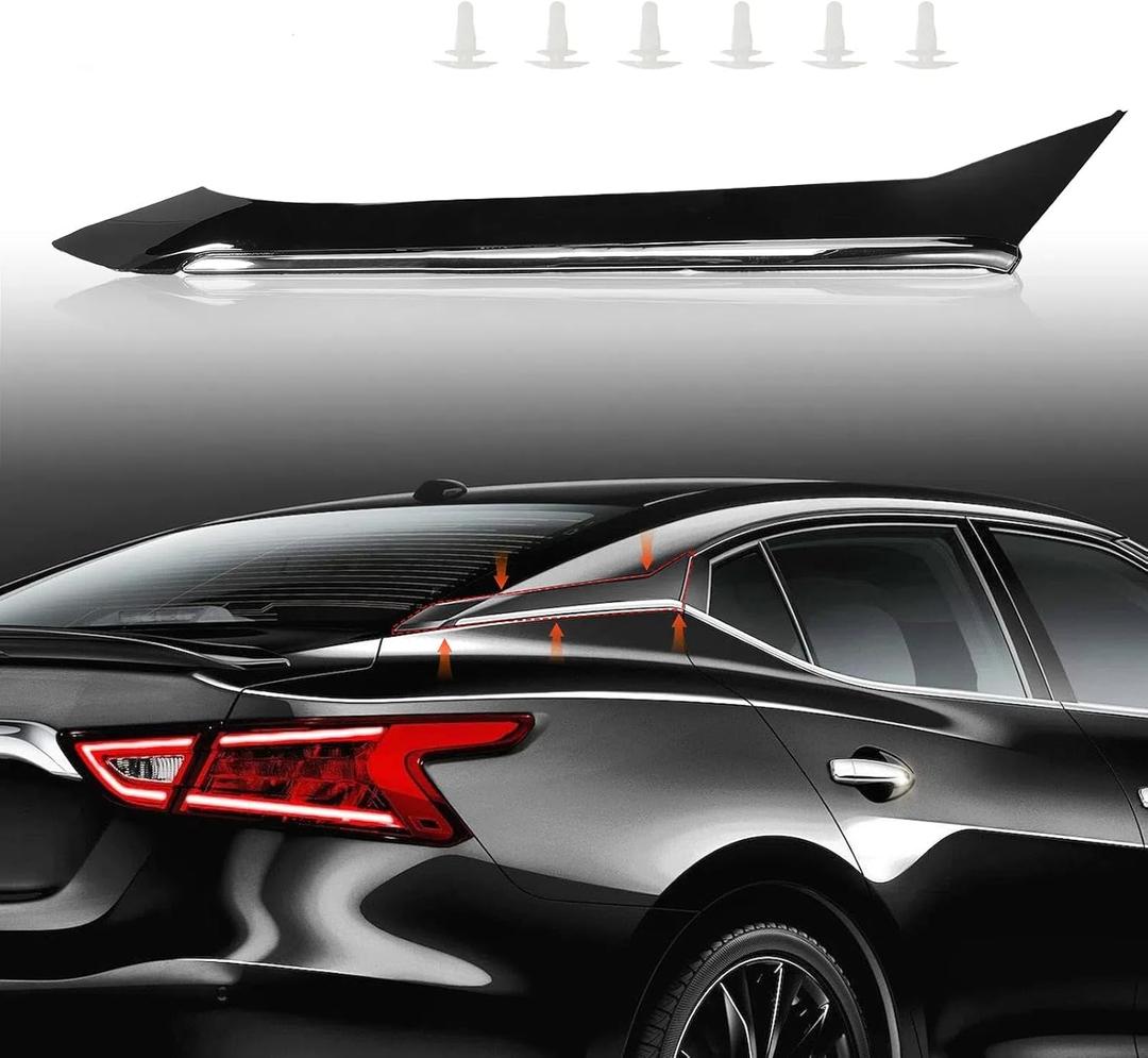 C- Pillar Trim Molding 788739DJ1A 788739DD0A 78873-4RA0A Fits Maxima 2016-2021 Body Molding Panel Black (Right Passenger Side)