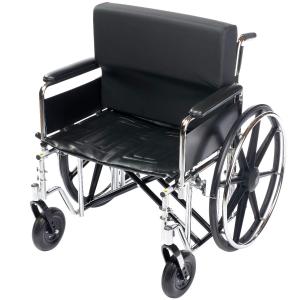 Lacura Bariatric Backrest, 22", Comfortable, Supportive, and Spacious Wheelchair Back Pillow, Firm Back Support to Maximize Comfort for Patients Who Want More Room, Water-Resistant Cover