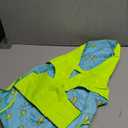 Kimee Dog Raincoat Reversible, Single Side Slicker Poncho Adjustable Waterproof Dog Rain Jacket with Leash Hole/Reflective Stripe Hooded Snowproof Windproof Clothes, L