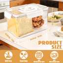 Bread Box with Lid and Handle,Airtight Bread Storage Container With Time Recording,Portable bread storage container for Camping, Hiking & Outdoor Travel