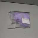 WDIRARA Women's Goth Skull Triangle Halter Bikini Top Rhinestone Tie Back Swimsuit Tops Swimwear (Purple, L)