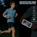 Running Armband Phone Holder for iPhone 17/16/15/14/13/XR Pro Max Plus,Forearm Wristband Adjustable with Card Slot Sport Arm Bag for Cycle Gym Sweatproof Jogging Accessories Workout Armbands