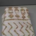 2x3 Machine Washable Area Rug for Entryway, Brown White Vintage Moroccan Rug Non-Slip Low Pile Soft Faux Wool Small Carpet, Kids and Pets Friendly for Bedroom Kitchen Hallway Home Decor Rug