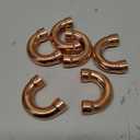 PATIKIL 1/2 Inch ID Copper Pipe Fittings, 6 Pcs 180 Degree Return Bend Copper Pipe Sweat Welding Solder Connection for HVAC Air Conditioning Hydraulic