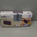 bella 2 Slice Slim Toaster, Fits-anywhere Kitchenware, 6 Setting Shade Control with Reheat & Cancel Buttons, Fits sourdough, 10 Long Slot, Anti Jam & Auto Shutoff, 900 Watt, Plum