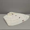 KCFESTIHUE Christmas Tree Skirt, 48 Inch Rustic Holiday Decorations with Cable Knit Pattern, Thick Knitted Christmas Skirt for Farmhouse Holiday Decor, White