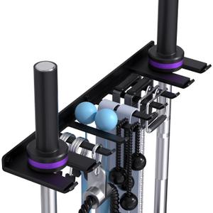 Home Gym Accessories Storage Rack Wall Mount with Heavy Duty Hooks